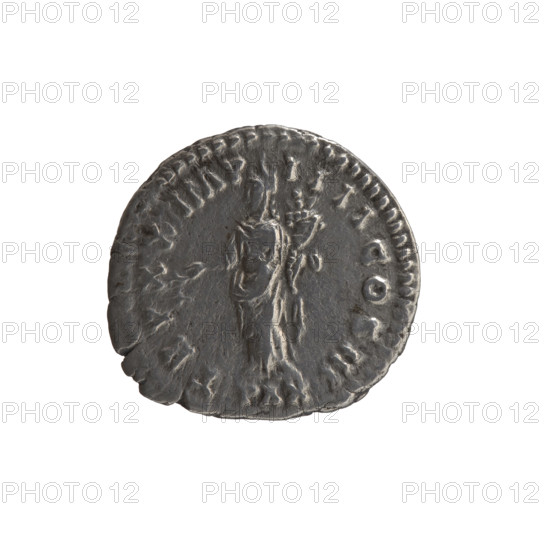 Denarius of Marcus Aurelius (121–180; Roman emperor 161–180). Obverse: Head of Marcus Aurelius in a laurel wreath facing right, inscription M ANTONINVS AVG ARM PARTH MAX. Reverse: Pax standing left, holding a twig in his right hand and a cornucopia in his left, inscription TR P XX IMP IIII COS III. Episode: PAX, 166. Roman Empire (27 BC–476), Rome. Coin; diameter 17.5–18.5 mm, weight 3.15 g, axis 180°.