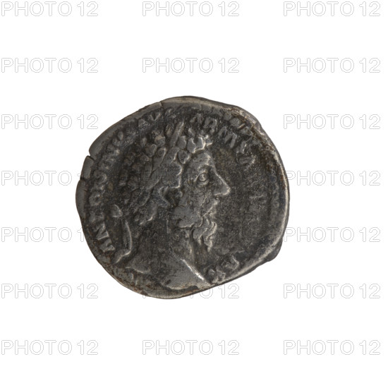 Denarius, Marcus Aurelius (121–180; Roman emperor 161–180), issuer. Obverse: Head of Marcus Aurelius in a laurel wreath facing right, legend ANTONINVS AVG - ARM PA, TH, AX all around. Reverse: Pax standing left, holding a branch in his right hand and a cornucopia in his left, legend TR P XX IMP - IIII COS III all around; episode PAX, 166. Iconography: branches, personifications, Pax, cornucopias, Marcus Aurelius. Roman Empire, Rome; coin. Diameter 17.0–18.0 mm, weight 3.35 g, axis 180 degrees.