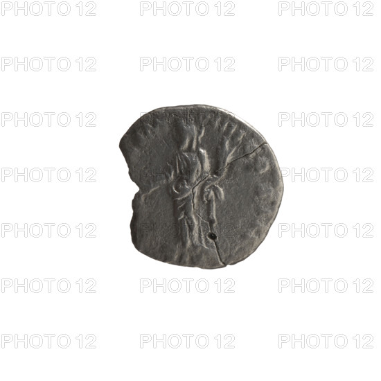 Denarius, Marcus Aurelius (121–180; Roman emperor 161–180), issuer Marcus Aurelius; obverse: head of Marcus Aurelius in a laurel wreath facing right, inscription M ANTONINVS AVG ARM - PA, AX around; reverse: Pax standing left, holding a branch in his right hand and a cornucopia in his left, inscription X IM - P IIII COS III around; episode PAX, 166; Roman Empire (27 BC–476), Rome; coin; diameter 17.5 mm; weight 2.35 g.