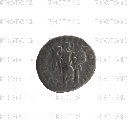 Denarius, Marcus Aurelius (121–180; Roman emperor 161–180), issuer Marcus Aurelius. Obverse: Head of Marcus Aurelius with laurel wreath facing right, inscription ANTONINVS AV, RM PARTH MAX. Reverse: Victoria stands half-naked frontally, head turned right, holding a palm branch in her right hand and fastening a shield inscribed VIC PAR to a tree with her left hand; inscriptions TR P XX - IMP IIII COS III. Iconography: Victoria, palm branches, shields, Roman deities; subject and maker: Marcus Aurelius. Date: 166. Roman Empire (27 BC–476). Coin; diameter 19.5 mm; weight 2.95 g; axis 0°.