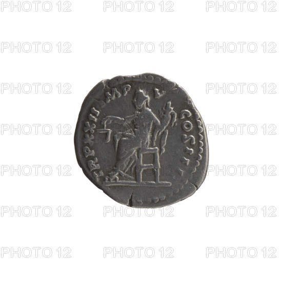 Denarius, Marcus Aurelius (121–180; Roman emperor 161–180), issuer. Obverse: Head of Marcus Aurelius with laurel wreath facing right, inscription ANTONINVS AVG ARM - PAR. Reverse: Aequitas seated left, holding scales in his right hand and a cornucopia in his left, inscription TR P XXII IMP - V - COS III. Date: 168. Roman Empire (27 BC–476). Rome. Coin. Diameter 18.0–20.0 mm; weight 2.93 g; axis 165°. Subjects: Aequitas (personification), personifications; iconography of Marcus Aurelius, scales, cornucopias.