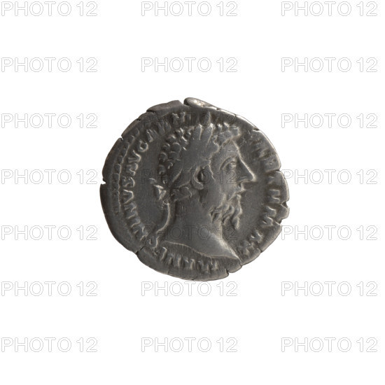 Denarius, Marcus Aurelius (121–180; Roman emperor 161–180), issuer; obverse: head of Marcus Aurelius with laurel wreath facing right, inscription 'M ANTONINVS AVG ARM - PARTH MAX'; reverse: Aequitas seated left holding scales in his right hand and a cornucopia in his left, inscription 'TR P XXII IMP V COS III'; 168 CE; Roman Empire (27 BCE–476 CE), Rome; coin; diameter 18.0–19.0 mm; weight 3.15 g; axis 0°.