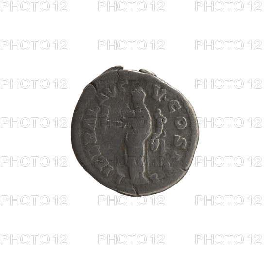 Denarius of Marcus Aurelius (121–180; Roman emperor 161–180), 168–169. Obverse: Head of Marcus Aurelius with laurel wreath facing right, inscribed M ANTONINVS AVG - TR P XXIII. Reverse: Liberalitas standing left, holding an abacus in his right hand and a cornucopia in his left, inscribed LIBERAL AVG - V COS III. Materials/attributes: coin; diameter 18.0–19.5 mm; weight 2.90 g; axis 15°.