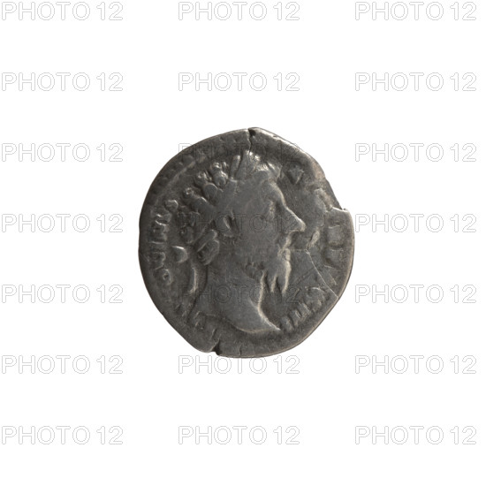 Denarius, Marcus Aurelius (121–180; Roman emperor 161–180), issuer: Marcus Aurelius; obverse: head of Marcus Aurelius with laurel wreath facing right, legend 'ANTONINVS - AV, TR P XXIII'; reverse: Liberalitas standing left, holding an abacus in his right hand and a cornucopia in his left, legend 'LIBERAL AVG - V COS III'; attributes: abacus, cornucopia; iconography: personification Liberalitas; date: 168–169; culture: Roman Empire (27 BC–476), Rome; medium: coin; measurements: diameter 17.0–18.0 mm, weight 2.90 g, axis 15 degrees.