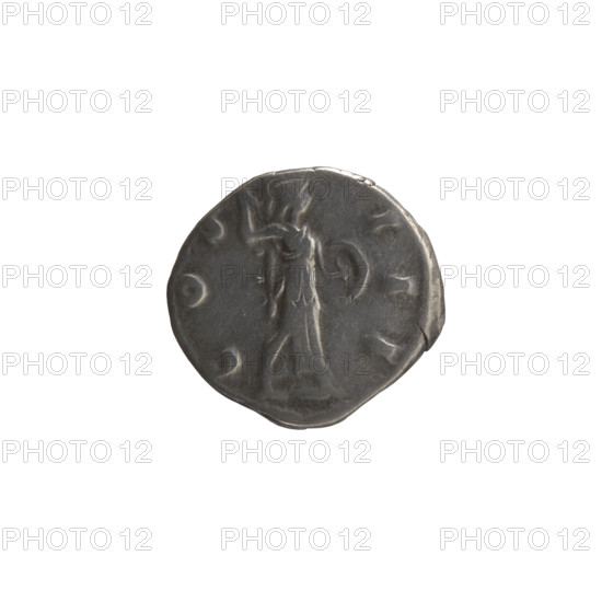 Denarius, Marcus Aurelius (121–180; Roman emperor 161–180), issuer. Obverse: Head of Marcus Aurelius with laurel wreath facing right, inscription 'M ANTONINVS - AVG TR P XXIIII' all around. Reverse: Minerva walking to the right, holding a spear in her raised right hand and a shield in her left, inscription 'COS - III' all around. Iconography: Minerva (Roman deity), spears, shields. Date: 169–170. Culture/place: Roman Empire, Rome. Medium/function: Coin. Dimensions: diameter 17.0–18.0 mm, weight 3.20 g, axis 0 degrees.