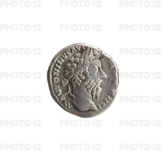 Denarius, Marcus Aurelius (121–180; Roman emperor 161–180). Obverse: Head of Marcus Aurelius in a laurel wreath facing right, legend M ANTONINVS AVG. Reverse: Salus stands facing, turns head right, feeds a snake held in his right hand, legend C OS — III; date 169–170. Roman Empire (27 BC–476), Rome. Coin; diameter 17.0–18.0 mm, weight 3.59 g, axis 0°.