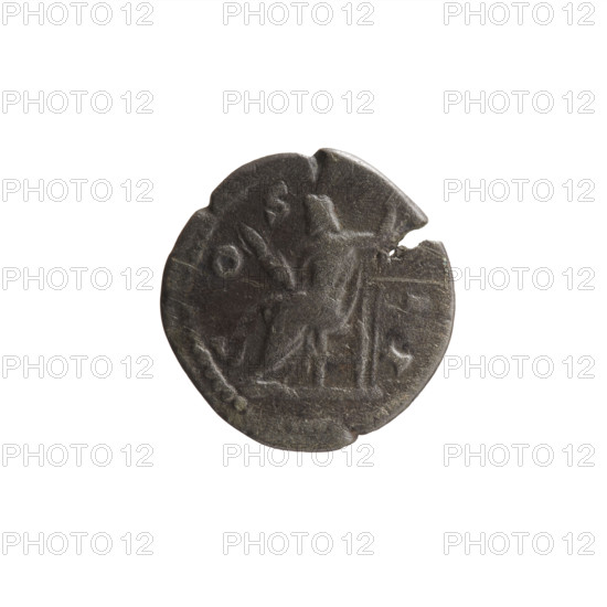 Denarius, Marcus Aurelius (121–180; Roman emperor 161–180). Obverse: Head of Marcus Aurelius in a laurel wreath facing right, legend M ANTONINVS — RPX V all around. Reverse: Jupiter seated on a throne facing left, holding a thunderbolt in his right hand and a scepter in his left, legend C O - S - II all around. Date: 170–171. Roman Empire (27 BC–476). Rome. Coin; weight 2.15 g; diameter 18.0–18.5 mm; axis 180°.