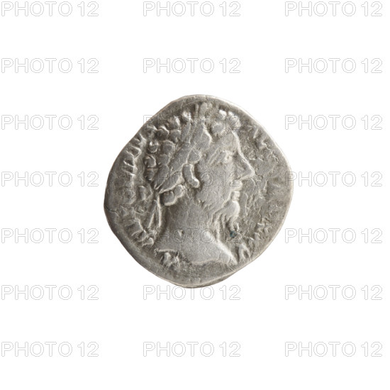 Denarius, Marcus Aurelius (121–180; Roman emperor 161–180), issuer. Obverse: Head of Marcus Aurelius with laurel wreath facing right; inscription 'M ANTONINVS AVG' and 'RP XXV' all around. Reverse: Minerva walking right, holding a spear in her raised right hand and a shield in her left; inscription 'C OS I II' all around. Date: 170–171. Roman Empire (27 BC–476), Rome. Coin; diameter 17.0–18.0 mm, weight 3.00 g, axis 0°.