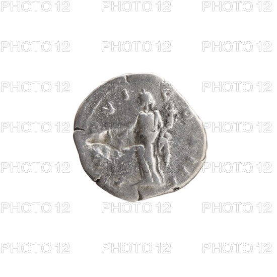Denarius of Marcus Aurelius (121–180; Roman emperor 161–180). Obverse: head of Marcus Aurelius with laurel wreath facing right, inscription M ANTONINVS - AVG TR P XXVI. Reverse: Aequitas standing left, holding scales in his right hand and a cornucopia in his left, inscription IM, VI - COS III. Date: 171–172. Place: Rome, Roman Empire. Material: coin. Diameter: 18.0–19.0 mm. Weight: 3.37 g. Axis: 180 degrees.