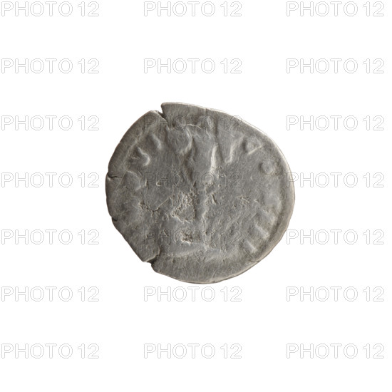 Denarius of Marcus Aurelius (121–180), Roman emperor 161–180. Obverse: head of Marcus Aurelius with laurel wreath to the right, inscription 'M ANTONINVS - AVG TR P XXVII'. Reverse: Germanic prisoner seated right under a trophy, with shields, spears, trophies, and prisoners; inscription 'IMP VI - COS III'. Date: 172–173. Roman Empire, Rome. Coin: diameter 17.0–19.0 mm, weight 2.85 g, axis 0°.