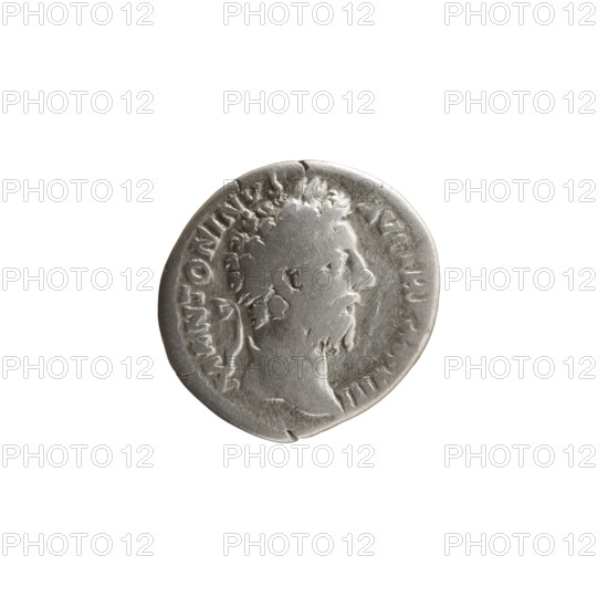 denarius, Marcus Aurelius (121–180; Roman emperor 161–180), issuer; iconography: branches, scepters, emperor in toga. Obverse: head of Marcus Aurelius in laurel wreath facing right, inscription M ANTONINVS - AVG TR P XXVIII; Reverse: emperor in toga standing left, holding a branch in his right hand and a scepter in his left, inscription IMP VI - COS III. Date: 173–174. Roman Empire (27 BC–476), Rome. Coin: diameter 18.0–18.5 mm, weight 3.10 g, axis 180 degrees.