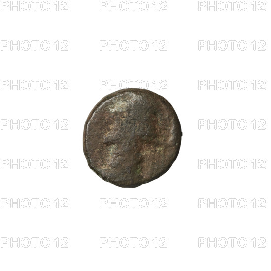Bronze coin of Phraates IV (37–2 BC). Obverse: diademed head of Phraates IV facing left. Reverse: horse standing right. Circa 37–2 BC, Parthian Kingdom (Ecbatana, Iran). Coin diameter 10.0 mm; weight 1.30 g.