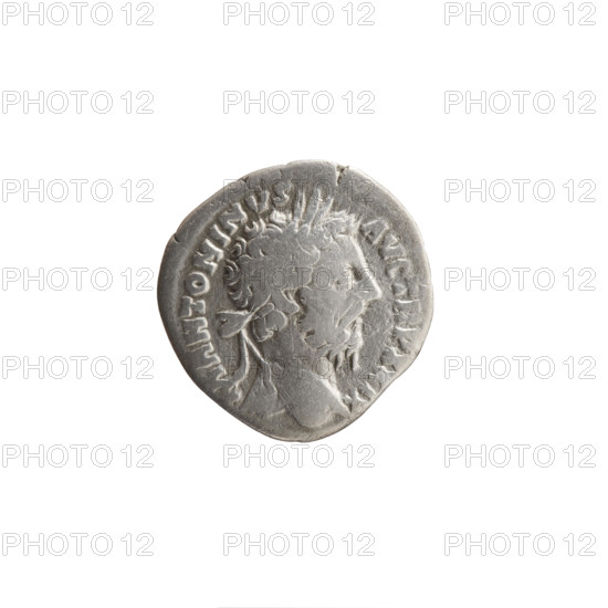 Denarius, Marcus Aurelius (121–180; Roman emperor 161–180), c. 174–175. Obverse: Head of Marcus Aurelius with laurel wreath facing right, inscription M ANTONINVS - AVG TR P XXIX. Reverse: Felicitas (personification) standing left, holding a long caduceus in his right hand and a cornucopia in his left, inscription IMP VII - COS III. Roman Empire (27 BC–476), Rome. Coin; diameter 17.5–18.0 mm, weight 2.95 g, axis 0°.