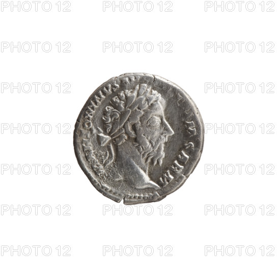 Denarius of Marcus Aurelius (121–180; Roman emperor 161–180), issuer: Marcus Aurelius; obverse: head of Marcus Aurelius with laurel wreath facing right, inscription M AN, ONINVS AV, M SARM; reverse: Aequitas standing left holding scales in her right hand and a cornucopia in her left, inscription TR P XXX IMP VIII COS III; date: 175–176; Roman Empire (27 BC–476), Rome; coin; diameter 17.5–18.5 mm; weight 3.00 g; axis 0°