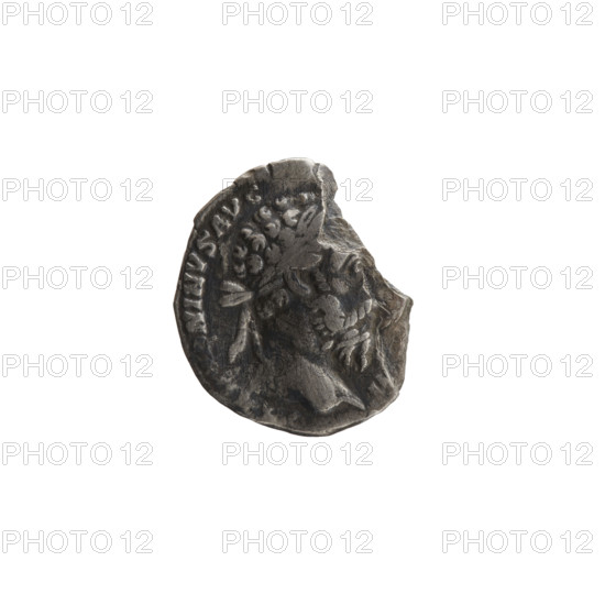 Denarius of Marcus Aurelius (121–180; Roman emperor 161–180), issuer: Marcus Aurelius. Obverse: head of Marcus Aurelius with laurel wreath facing right, inscription 'M ANTONINVS AVG' all around. Reverse: Roma standing left, holding Victoria in his outstretched right hand and a spear in his left, inscription 'TR P XXX IMP VIII CO' all around. Date: 175–176. Roman Empire (27 BC–476), Rome. Coin. Diameter: 14.0–17.5 mm. Weight: 2.35 g. Axis: 180 degrees.