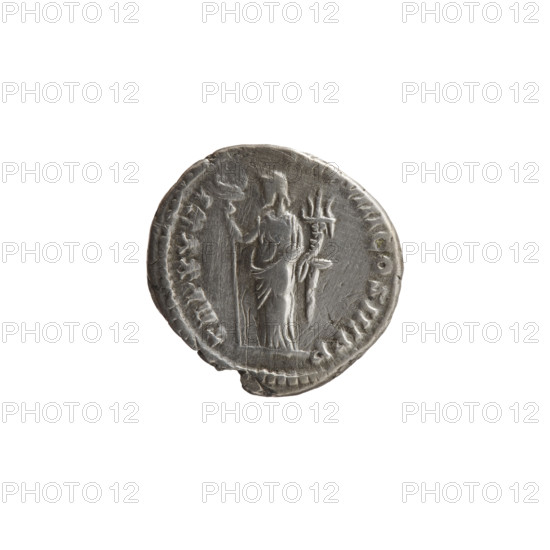 Denarius of Marcus Aurelius (121–180; Roman emperor 161–180). Obverse: head of Marcus Aurelius with laurel wreath facing right, inscription 'M ANTONINVS - AVG GERM SARM'. Reverse: Felicitas standing left, holding a caduceus in her right hand and a cornucopia in her left, inscription 'TR P XXXI -, VIII COS III PP'. Date: 176–177. Roman Empire (27 BC–476), Rome. Coin; diameter 16.5–18.0 mm, weight 3.00 g, axis 0 degrees.