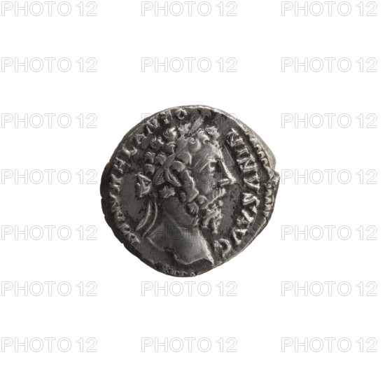 Denarius, Marcus Aurelius (121–180; Roman emperor 161–180), issuer Marcus Aurelius; obverse: head of Marcus Aurelius with laurel wreath facing right, legend M AVREL ANTO - NINVS AVG; reverse: Salus (personification) standing left, holding a long scepter in his left hand and a patera in his right hand above an altar with a snake coiled around it, legend TR P XXXI IM, III COS III PP; iconography: snakes, personifications, poppy heads; dated 177–178; Roman Empire; Rome; coin; diameter 17.0–18.0 mm; weight 3.35 g; axis 0°.