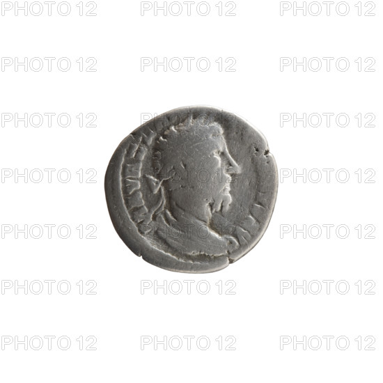 Denarius, Marcus Aurelius (121–180; Roman emperor 161–180), issuer personifications: Fortuna; iconography: rudders, cornucopias, wheels. Obverse: Bust of Marcus Aurelius in laurel wreath, armor and drapery facing right, inscription M AVREL ANTONINVS AVG. Reverse: Fortuna seated left, holding a rudder in her right hand and a cornucopia in her left, a wheel under the seat, inscription TR P XXXIII IMP X COS III PP. Date: 179. Culture: Roman Empire (27 BC–476). Place: Rome. Object type: coin (denarius). Measurements: diameter 17.0 mm, weight 2.75 g, axis 0°.