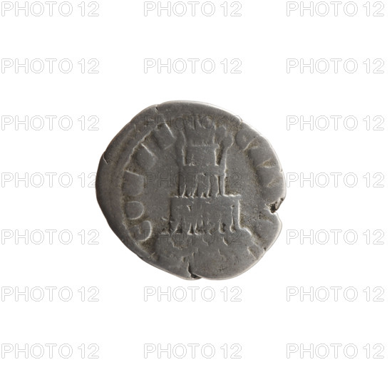 Denarius, Marcus Aurelius (121–180; Roman emperor 161–180), posthumous issue for Commodus (161–192; Roman emperor 177–192) as issuer. Obverse: Head of Marcus Aurelius uncovered facing right, legend VVS M ANT - ONINVS PIVS (around). Reverse: Funeral pyre with four tiers, topped by a quadriga in which the emperor stands, legend CONSE - CRATI (around). Iconography: quadriga; emperor on quadriga; Marcus Aurelius — iconography; funeral pyre; Commodus. Date: after 180. Culture: Roman Empire. Place: Rome. Object type: coin (denarius). Materials/measurements: coin; diameter 18.5 mm; weight 3.10 g; axis 15°.