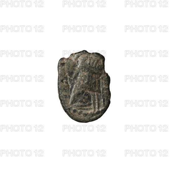 Bronze coin, Mithridates IV (King of the Parthians; 129–140 AD). Obv.: head of Mithridates IV wearing a diadem, profile to the left. Rev.: horse head, turned to the left. Parthian Kingdom (Parthia), Iran. Mint c. 128–147 AD. Coin: diameter 9.5 × 12.5 mm, weight 1.20 g.