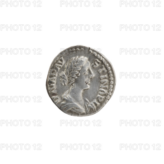 Denarius, Faustina the Younger (ca. 130–176; Roman empress 161–176) (posthumous), issuer Marcus Aurelius (121–180; Roman emperor 161–180). Obverse: Bust of Faustina II in drapery facing right, inscription DIVA FAVSTINA PIA all around. Reverse: Rectangular altar with a pair of doors, inscription CONSECRATIO all around. After 176, Roman Empire (27 BC–476), Rome. Coin: diameter 17.0–17.5 mm, weight 3.15 g, axis 180 degrees. Icons: Faustina the Younger — iconography; altars; busts of empresses.
