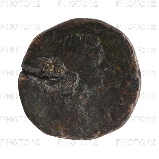 Sestertius, Marcus Aurelius (121–180; Roman emperor 161–180) (issuer). Faustina the Younger (ca. 130–176; Roman empress 161–176) (posthumously). Roman deities: Diana. Iconography of Faustina the Younger; torches; crescents. Obverse: Bust of Faustina II in drapery facing right, inscription FAV - NA PIA all around. Reverse: Diana in a long robe, with a crescent on her shoulders, stands facing right with her head turned left, holding a burning torch in both hands, inscriptions S, RIBVS - RE -, PTA all around, in -C fields. After 176. Roman Empire (27 BC–476). Rome. Coin; diameter 30.5 mm; weight 23.55 g; axis 195°.