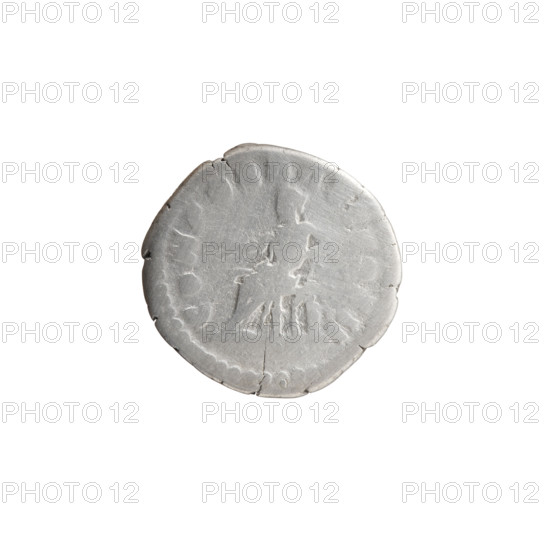 Denarius of Lucius Verus (130–169; Roman emperor 161–169). Obverse: head of Lucius Verus uncovered to the right, inscription IMP L AVREL VERVS AVG. Reverse: Concordia seated left, holding a patera in her outstretched right hand, left hand on the back of the seat with a cornucopia beneath, inscription CONCORD AVG COS II. Date: 161. Culture: Roman Empire. Place: Rome. Material: coin. Weight: 3.02 g. Diameter: 17.5–18.5 mm. Axis: 195°.