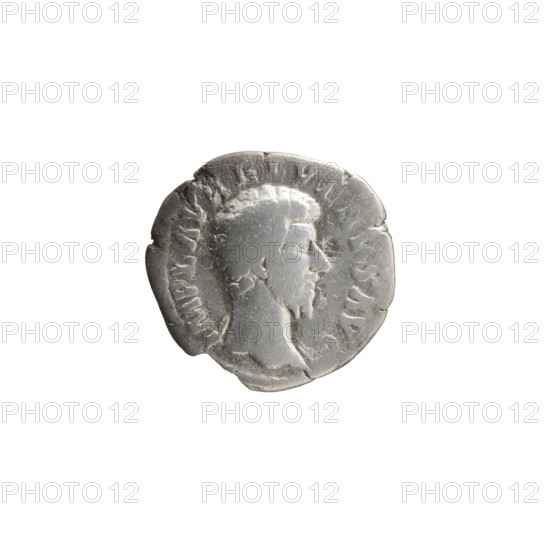 Denarius of Lucius Verus (130–169; Roman emperor 161–169), issuer: Lucius Verus. Obverse: head of Lucius Verus uncovered to the right, legend IMP L AVREL VERVS AVG. Reverse: Providentia standing left, holding a globe in her outstretched right hand and a cornucopia in her left, legend PROV DE, TR P COS II. Date: 161. Roman Empire (27 BC–476), Rome. Coin; weight 2.35 g; diameters 17.0–18.0 mm; axis 180 degrees.