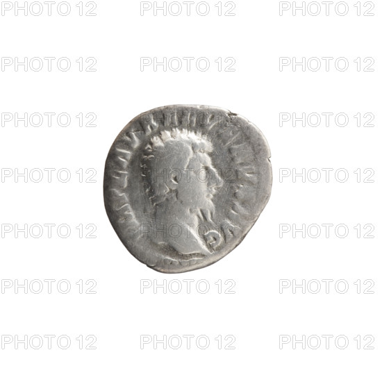 Denarius of Lucius Verus (130–169; Roman emperor 161–169). Obverse: head of Lucius Verus uncovered to the right, legend IMP L AVREL VERVS AVG. Reverse: Providentia standing left, holding a globe in her outstretched right hand and a cornucopia in her left, legend PROV DEOR TR P COS II. Date: 161. Roman Empire, Rome. Coin; silver. Diameter 17.0 mm; weight 2.90 g; axis 180°.