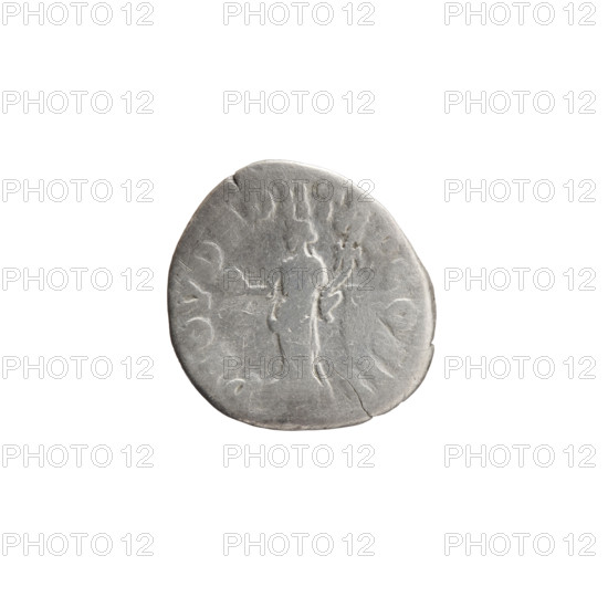 Denarius of Lucius Verus (130–169; Roman emperor 161–169). Obverse: Head of Lucius Verus uncovered to the right, legend IMP L AVREL VERVS AVG. Reverse: Providentia standing left, holding a globe in her outstretched right hand and a cornucopia in her left, legend PROV DEOR TR P COS II. Date: 161. Roman Empire (27 BC–476). Rome. Coin; silver. Diameter 17.0 mm; weight 2.90 g; axis 180°.