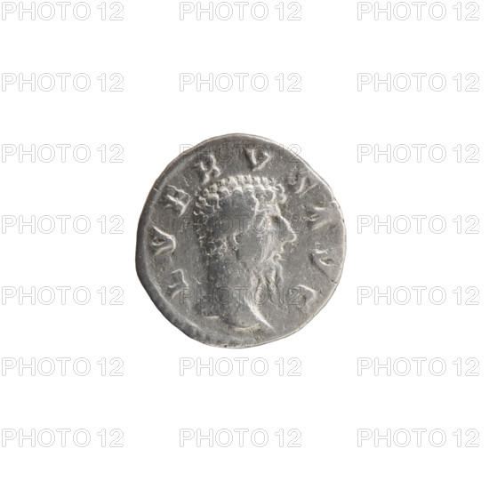 Denarius of Lucius Verus (130–169; Roman emperor 161–169). Obverse: Head of Lucius Verus uncovered to the right, legend L VERVS AVG. Reverse: Providentia standing left, holding a globe in her outstretched right hand and a cornucopia in her left, legend PROV•DEOR TR P II COS II. Date: 161–162. Roman Empire, Rome. Coin; silver. Diameter 17.0 mm, weight 2.75 g, axis 195°.