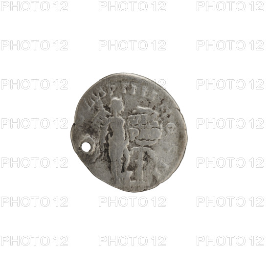 Denarius, Lucius Verus (130–169; Roman emperor 161–169), issuer: Lucius Verus. Obverse: Head of Lucius Verus in a laurel wreath facing right, legend ARM · PARTH · MAX. Reverse: Victoria stands right, holds a palm branch in her right hand, supports her left hand on a round shield inscribed VIC / PAR; palm tree trunk; legend IMP IIII COS II. Date: 166. Culture: Roman Empire (27 BC–476). Place: Rome. Object type: coin. Measurements: diameter 16.0–17.5 mm, weight 2.95 g, axis 180°. Iconography: Roman deities — Victoria; palm branches; shields; Lucius Verus — iconography.