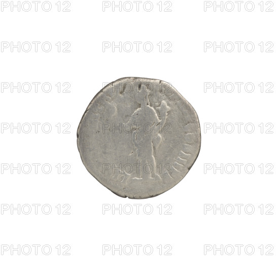 Denarius, Commodus (161–192 CE; Roman emperor 177–192) — obverse: Head of Commodus in a laurel wreath facing right, inscription 'M COMM VS AN TONINVS AVG'; reverse: Liberalitas standing left, holding an abacus in his right hand and a cornucopia in his left, inscription 'LIB IIII TR IMP IIII COS III PP'; date: 181 CE; material: silver coin; culture: Roman Empire (27 BC–476 CE); place: Rome; diameter: 17.0 mm; weight: 2.60 g; axis: 165°.