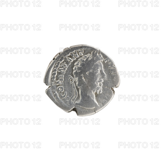 Denarius, Commodus (161–192; Roman emperor 177–192). Obverse: Head of Commodus in laurel wreath facing right, legend M COMM ANT - P FEL. Reverse: Aequitas standing left, holding scales in his right hand and cornucopia in his left, legend PM TR P XIII IMP - P VIII, V PP. Date: 187–188. Roman Empire (27 BC–476), Rome. Coin. Diameter 17.5–18.5 mm, weight 3.10 g, axis 180°.