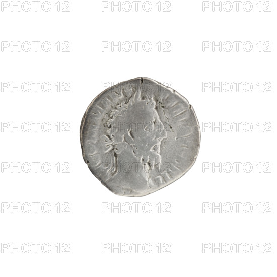 Denarius of Commodus (reign 177–192). Obverse: Head of Commodus in a laurel wreath facing right, inscribed M COMM ANT - P FEL AVG BRIT. Reverse: Libertas stands frontally with head turned left, holding a liberation cap (pileus) in her right hand and a staff (vindicta) in her left, inscribed PM TR P XIII IMP VIII COS V PP. Dated 187–188 CE. Roman Empire. Rome. Silver coin, diameter 17.0 mm, weight 2.80 g, axis 180°.