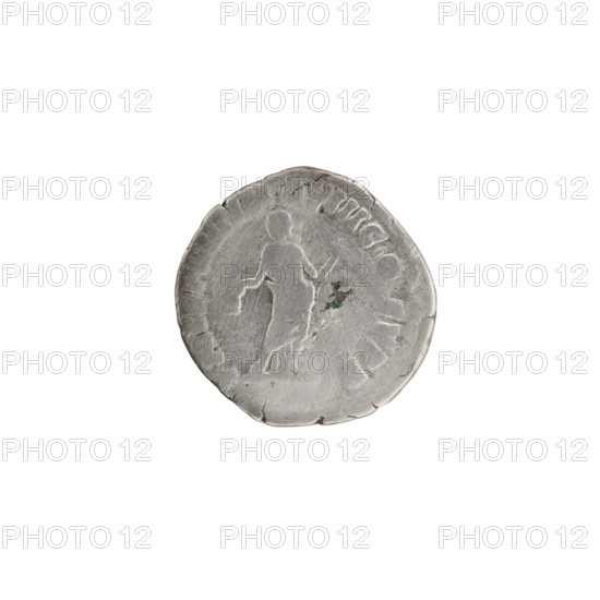 Denarius of Commodus (reigned 177–192). Obverse: Head of Commodus in a laurel wreath facing right; inscription M COMM ANT - P FEL AVG BRIT. Reverse: Libertas stands frontally, head turned left, holding a liberation cap (pileus) in her right hand and a staff (vindicta) in her left; inscription PM TR P XIII IMP VIII COS V PP. Date: 187–188. Roman Empire. Rome. Coin; diameter 17.0 mm; weight 2.80 g; axis 180°.