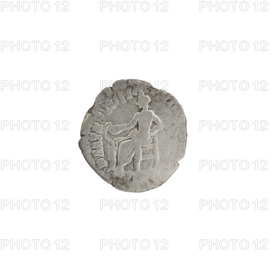 Denarius, Commodus (161–192), personifications, snakes, Commodus - iconography, Salus (personification), paterae, altars. Obverse: Head of Commodus in a laurel wreath to the right, legend ANT - P FEL AVG BRIT around. Reverse: Salus seated left, in his right hand holding a patera from which she feeds a snake coiled around the altar, legend PM TR P XIII IM -, VIII CO around. Date: 187–188. Roman Empire, Rome. Coin; diameter 16.0–16.5 mm, weight 1.95 g, axis 0°.