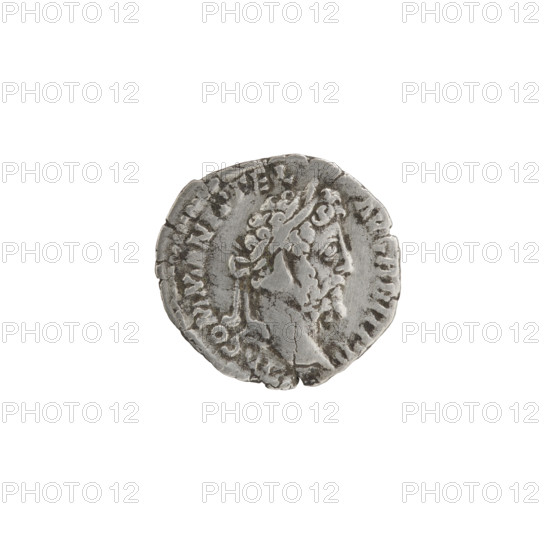Denarius, Commodus (reign 177–192 CE). Obverse: head of Commodus in laurel wreath facing right, inscription M COMM ANT, FEL - AVG BRIT PP. Reverse: Concordia standing left, holding a patera in her right hand and a long scepter in her left, inscription CONC COM PM TR P XVI COS VI. Date: 190–191 CE. Roman Empire. Rome. Coin; diameter 17.0–17.5 mm; weight 2.45 g; axis 0°.
