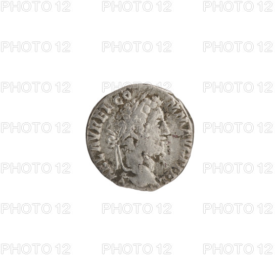Denarius of Commodus (161–192 CE). Obverse: Head of Commodus in laurel wreath facing right, inscription L AEL AVREL CO - MM AVG P FEL. Reverse: Fides (Fidelity) standing left, holding a banner in her right hand and a cornucopia in her left, star in right field, inscription P M TR P XVII - IMP VIII COS VII PP. Date: 192 CE. Roman Empire, Rome. Coin; diameter 15.0 mm, weight 2.70 g, axis 180°.
