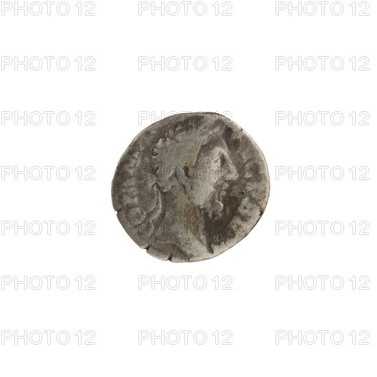 denarius, Commodus (161–192; Roman emperor 177–192), obverse: head of Commodus in a laurel wreath facing right, legend COMM A - AVG P BRIT around; reverse: Felicitas standing left, holding a caduceus in her right hand and a cornucopia in her left, legend PM TR P V, II COS IIII PP around; caduceus, cornucopia, Felicitas (personification), personifications, iconography, issuer Commodus; Roman Empire (27 BC–476), Rome; coin; diameter 15.5–16.5 mm; weight 2.60 g; axis 0°; c. 177–192.