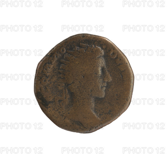 Dupondius, Marcus Aurelius (121–180; Roman emperor 161–180), issuer; Commodus (161–192; Roman emperor 177–192). Obverse: Head of Commodus in a radiant crown to the right, legend 'EL COMMO-DVS' all around. Reverse: Libertas stands frontally with head turned left, holding a liberty cap (pileus) in her right hand and a staff (vindicta) in her left, legend 'RTA' all around, in fields '178'. Roman Empire, Rome. Coin; bronze dupondius. Diameter: 23.5–24.0 mm. Weight: 10.90 g. Axis: 180°.