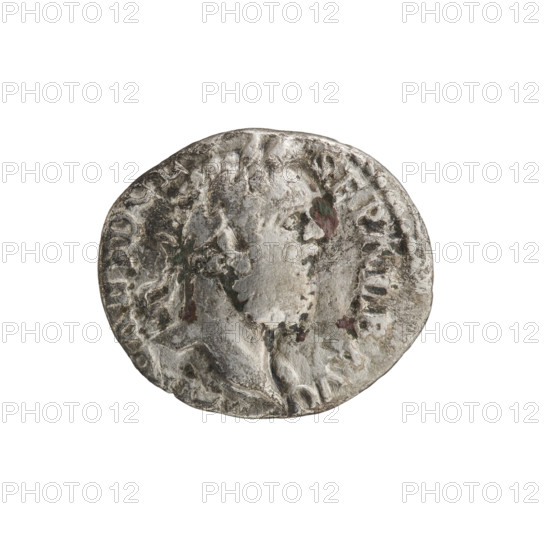 Denarius of Clodius Albinus (ca. 150–197; Roman emperor 193–197). Obverse: Head of Clodius Albinus with laurel wreath facing right, inscription 'CAES D CL - SEP ALB AVG.' Reverse: Aequitas standing left, holding scales in right hand and cornucopia in left, inscription 'AEQVITAS - AVG COS II.' Date: 195–197. Roman Empire (27 BC–476). Coin: diameter 15.0–18.0 mm, weight 3.05 g, axis 0°.