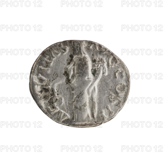Denarius of Clodius Albinus (ca. 150–197; Roman emperor 193–197). Obverse: Head of Clodius Albinus with laurel wreath facing right, inscription 'CAES D CL - SEP ALB AVG'. Reverse: Aequitas standing left, holding scales in his right hand and a cornucopia in his left, inscription 'AEQVITAS - AVG COS II'. Date: 195–197. Roman Empire (27 BC–476). Coin type: denarius; material: silver. Diameter: 15.0–18.0 mm. Weight: 3.05 g. Axis: 0 degrees.