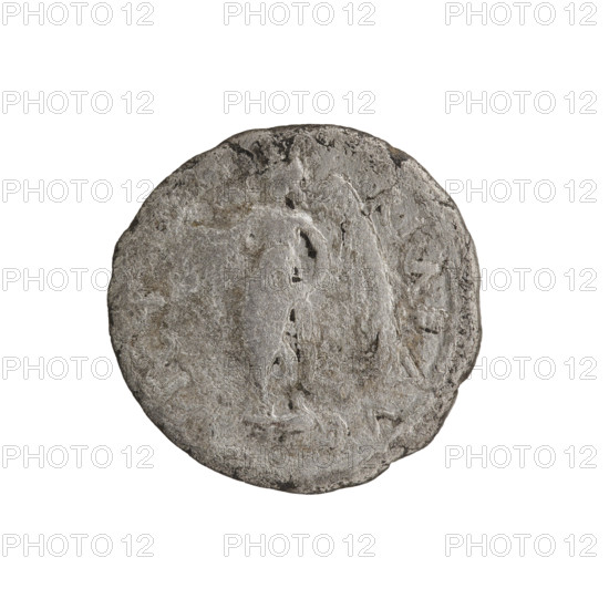Denarius of Pescennius Niger (ca. 135–194; Roman emperor 193–194). Obverse: Head of Pescennius Niger in a laurel wreath facing right, legend 'IMP CAES C PESC - NIGER IVST AV'. Reverse: Victoria standing left, holding a wreath in her right hand, left hand lowered, legend 'VICT - RIAE AVG'. Date: 193–194. Mint: Antioch on the Orontes, Roman Empire. Coin; diameter 18.0 mm; weight 2.95 g; axis 180°.