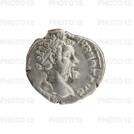 Denarius of Septimius Severus (146–211; Roman emperor 193–211). Obverse: Head of Septimius Severus in a laurel wreath facing right, inscription IMP CAE L SEP - SEV PERT AVG. Reverse: Personification of Liberalitas standing left, holding an abacus in his right hand and a cornucopia in his left, inscription IBER - A, - AVG COS. Date: 193–194. Roman Empire, Rome. Coin (silver). Diameter 16.5–17.5 mm, weight 2.75 g, axis 180°.