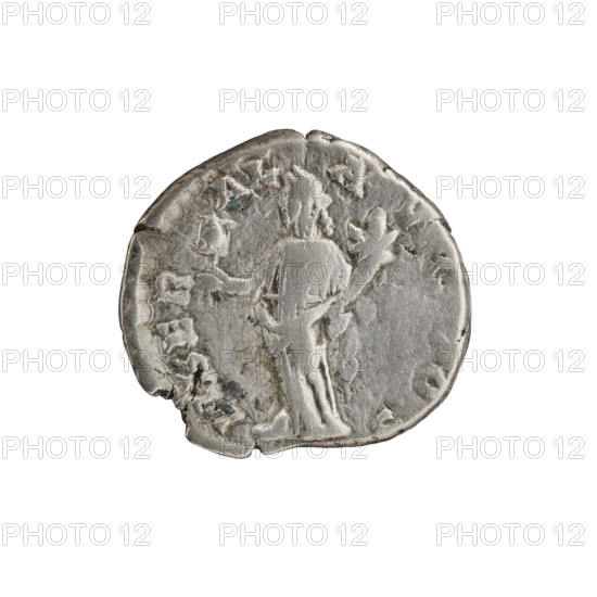 Denarius, Septimius Severus (146–211; Roman emperor 193–211), issuer: Septimius Severus. Obverse: Head of Septimius Severus in a laurel wreath facing right, legend IMP CAE L SEP - SEV PERT AVG. Reverse: Liberalitas standing left, holding an abacus in his right hand and a cornucopia in his left, legend IBER - A, - AVG COS. Date: 193–194. Place: Rome, Roman Empire (27 BC–476). Medium: coin. Dimensions: diameter 16.5–17.5 mm, weight 2.75 g, axis 180°. Attributes/personifications: Liberalitas; abacus; cornucopia.