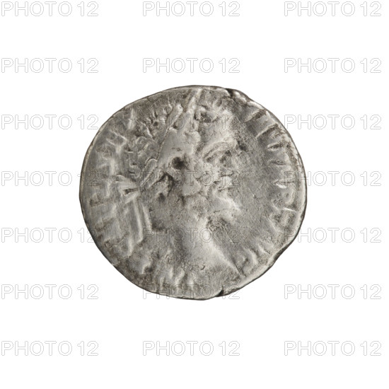 Denarius of Septimius Severus (146–211; Roman emperor 193–211). Obverse: Head of Septimius Severus in a laurel wreath facing right, legend IMP CAE L SEP - SEV PERT AVG. Reverse: Liberalitas personified standing left, holding an abacus in his right hand and a cornucopia in his left, legend IBER - A, - AVG COS. Date: 193–194. Roman Empire (27 BC–476), Rome. Coin; diameter 16.5–17.5 mm, weight 2.97 g, axis 180°.