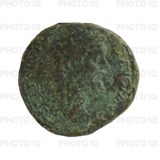 Sestertius of Septimius Severus (Roman emperor, 146–211). Obverse: Head of Septimius Severus in a laurel wreath facing right, inscription 'SEPT SEV PE - RT AVG IMP' all around. Reverse: Roma seated left, holding a figurine of Victoria in her right extended hand, a spear in her left, shield leaning against the seat, inscription 'E - RNAE' all around, letters in SC fields. Roman Empire (27 BC–476). Coin: diameter 29.5–30.0 mm, weight 20.30 g, axis 0°.