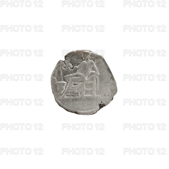 Denarius; obverse: SEVPERT AVG, head of Septimius Severus with laurel wreath facing right; reverse: SA AVGG, Salus seated facing left, holding a patera in her outstretched right hand from which she feeds a snake entwined around an altar. Roman Empire, 197–198 CE, Rome. Silver coin, diameter ca. 15.0–15.5 mm, weight 2.57 g.
