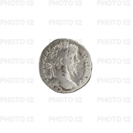 Denarius, Roman deities, palm branches, wreaths; Septimius Severus (Roman emperor; 146–211) — iconography: Victoria (mythology). Obv.: L. SEPT. SEV. PERT. AVG. IMP. X — head of Septimius Severus in a laurel wreath facing right, pearl border. Rev.: VICTAVG GC — Victoria running left, holding a wreath in her right hand and a palm in her left, pearl border. Date: 197–198. Roman Empire (27 BC–476). Coin: diameter 16.5–17.0 mm, weight 3.38 g.